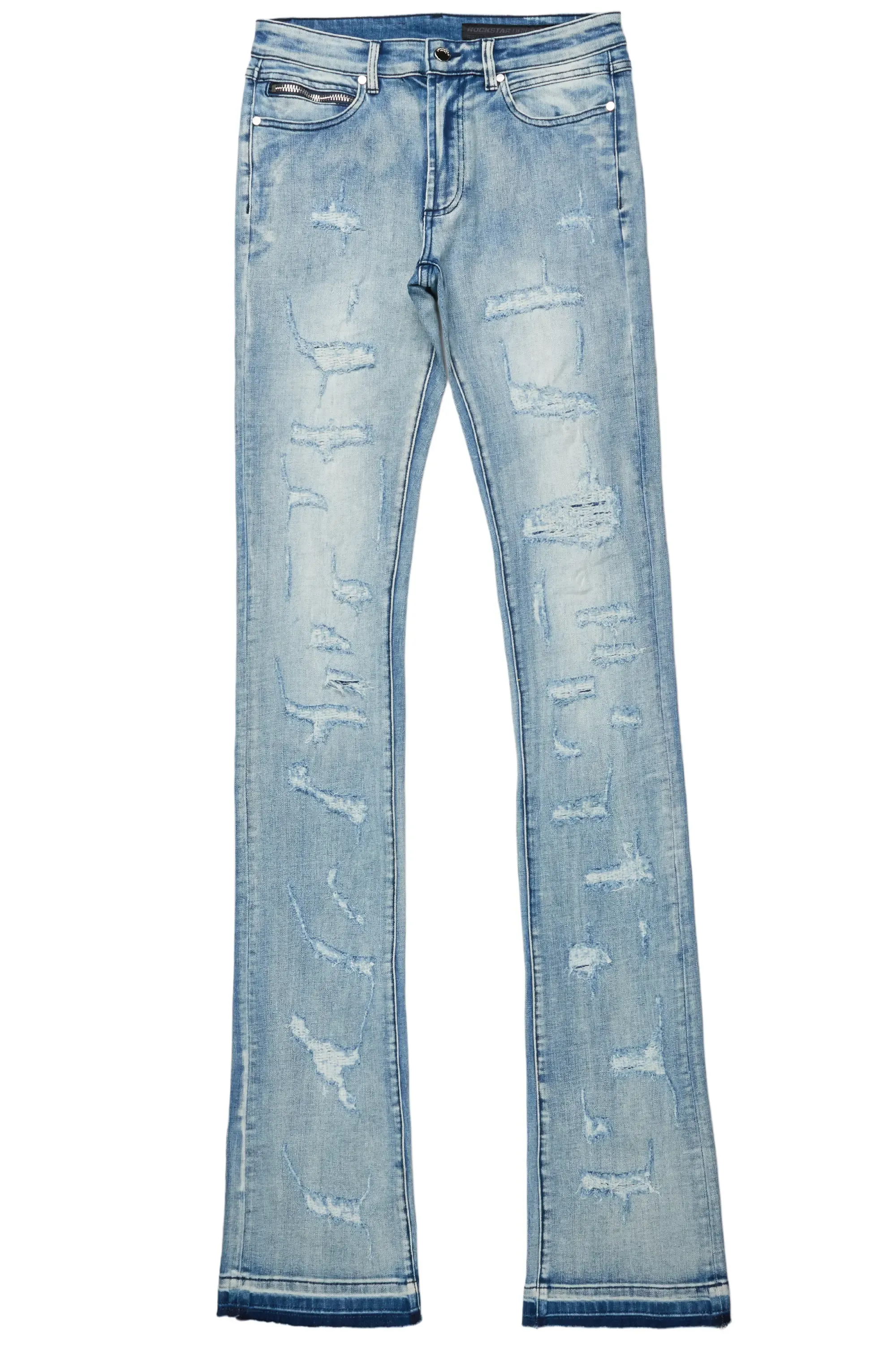 Adler Blue Super Stacked Flare Jean