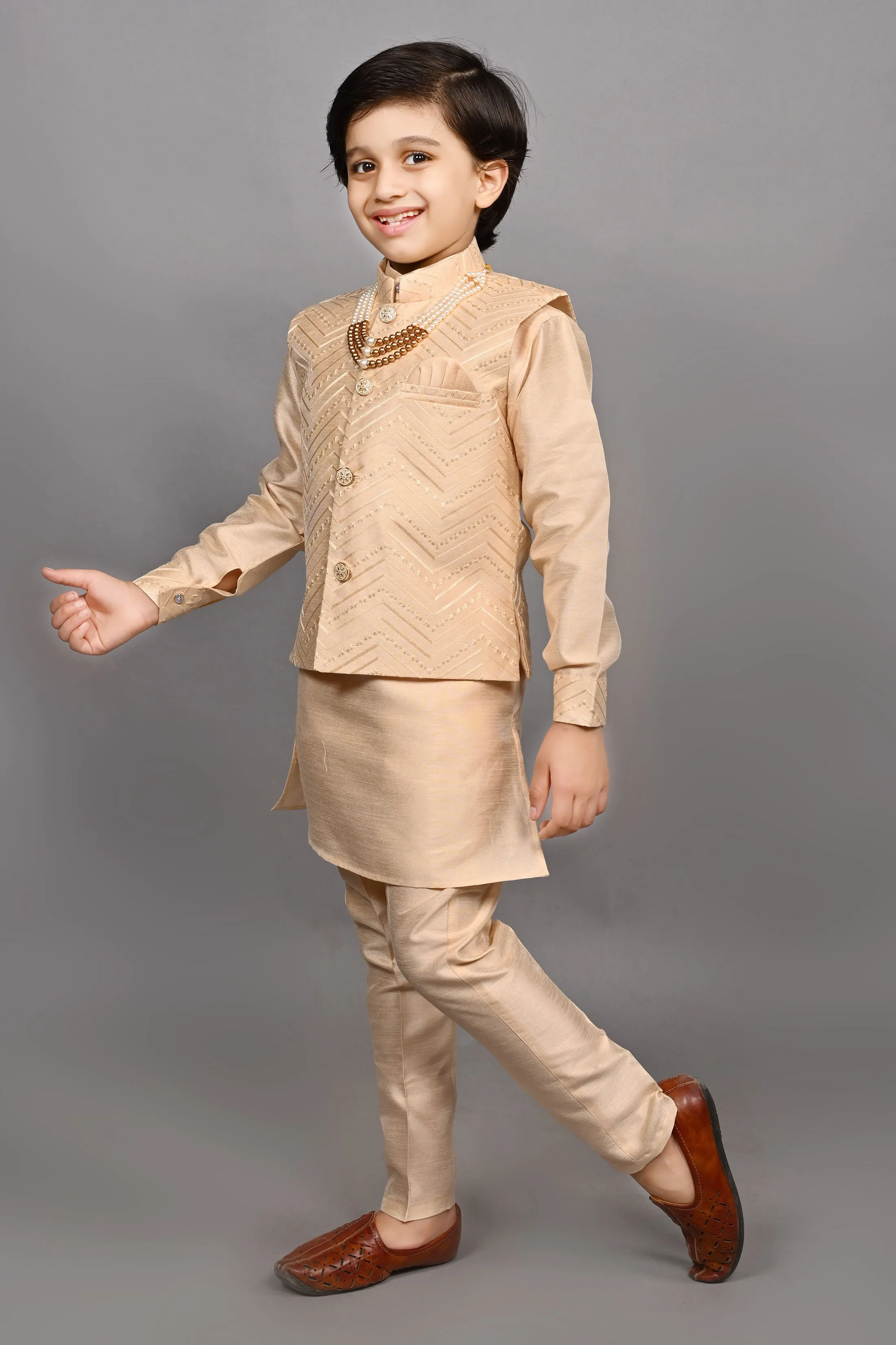 Ahhaaaa Traditional Party Wear Bollywood Style Indo-Western Sherwani for Boys