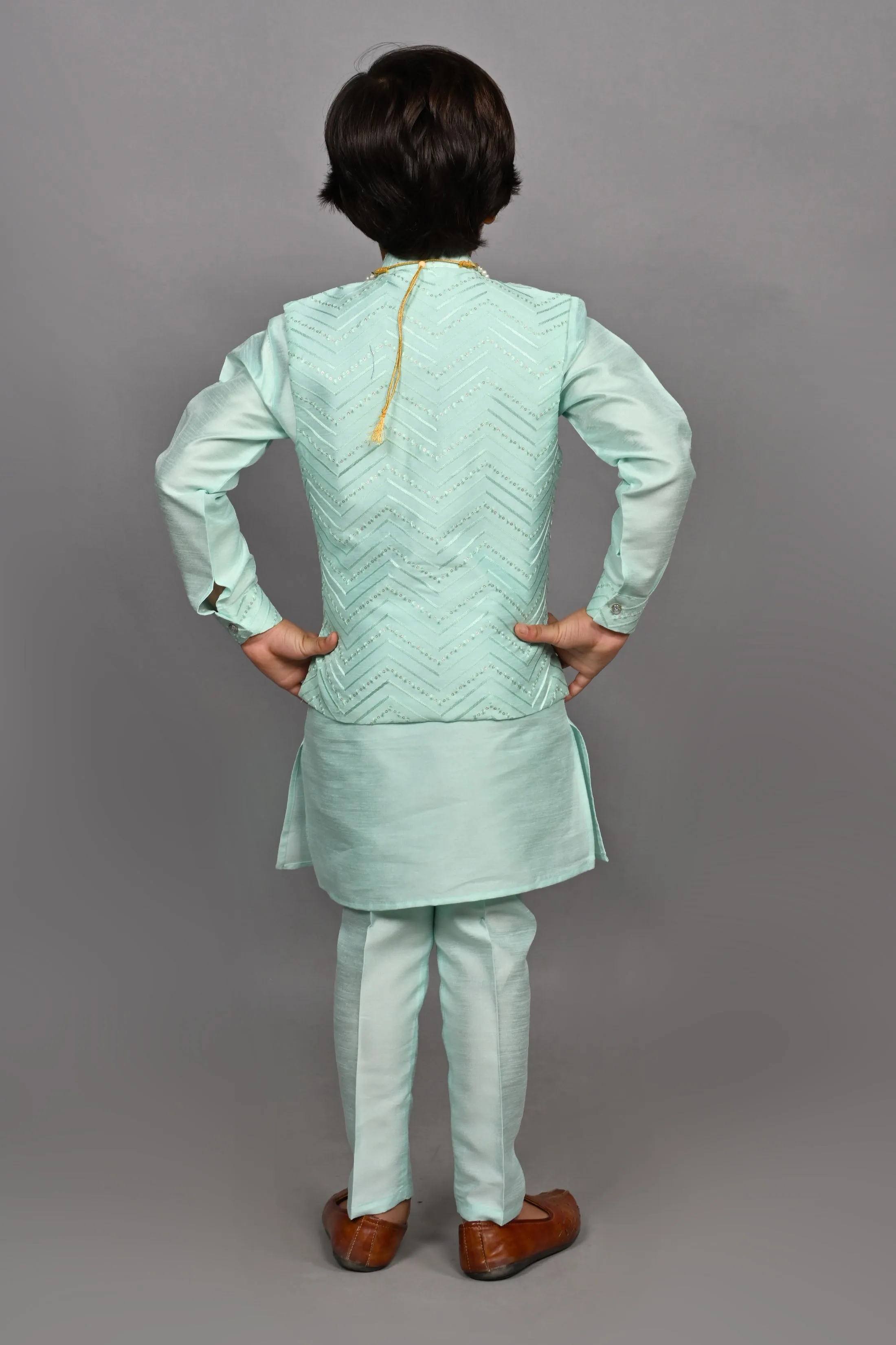 Ahhaaaa Traditional Party Wear Bollywood Style Indo-Western Sherwani for Boys