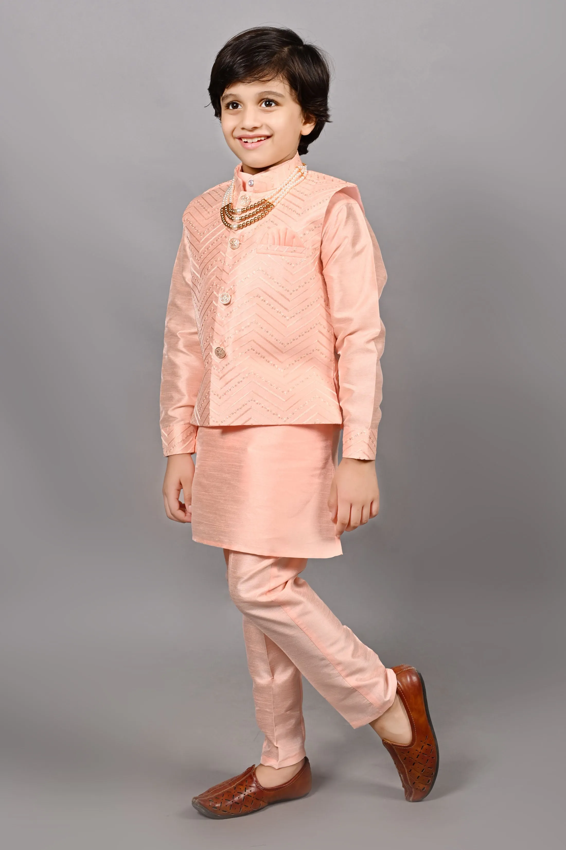 Ahhaaaa Traditional Party Wear Bollywood Style Indo-Western Sherwani for Boys