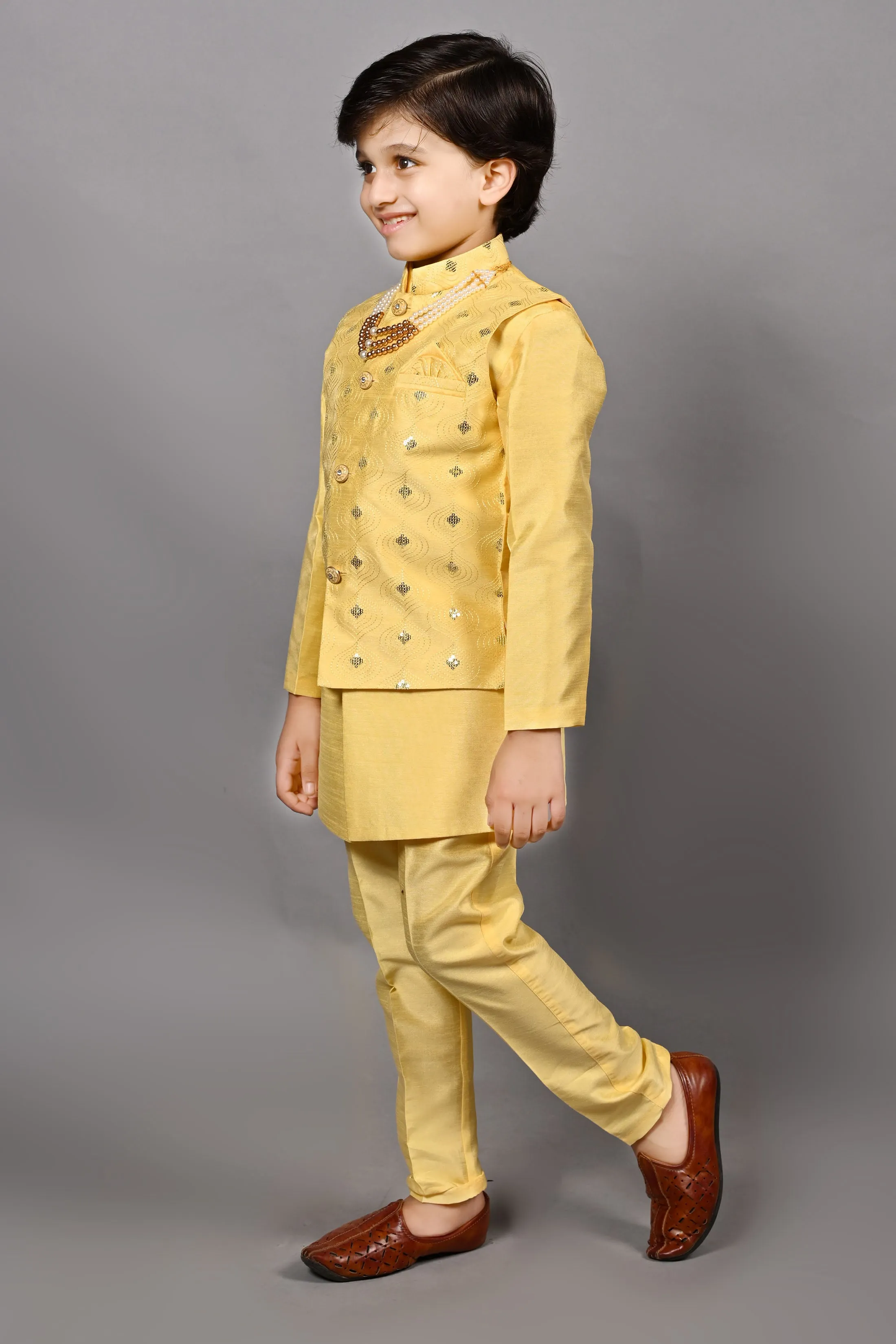 Ahhaaaa Traditional Party Wear Bollywood Style Indo-Western Sherwani for Boys