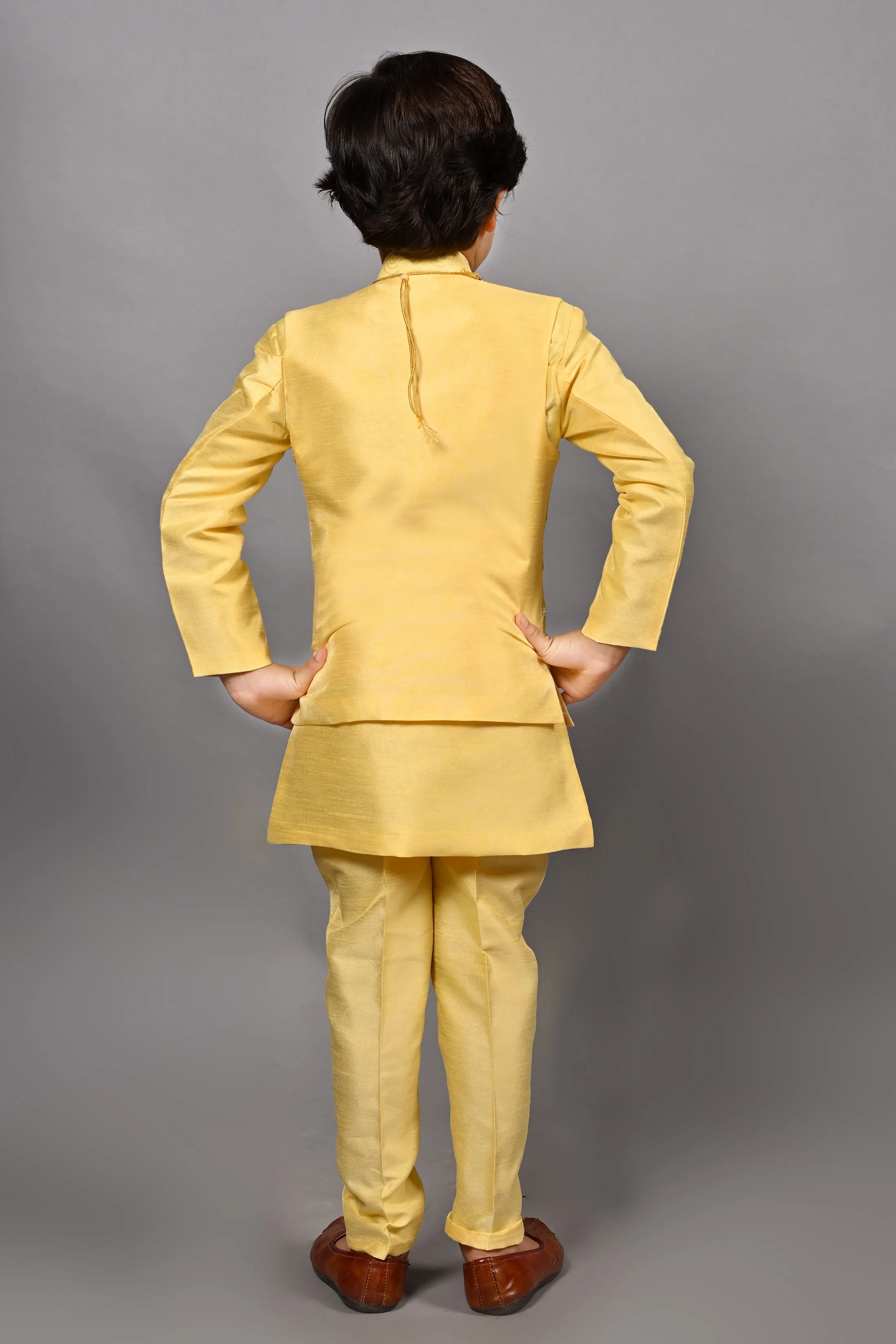 Ahhaaaa Traditional Party Wear Bollywood Style Indo-Western Sherwani for Boys