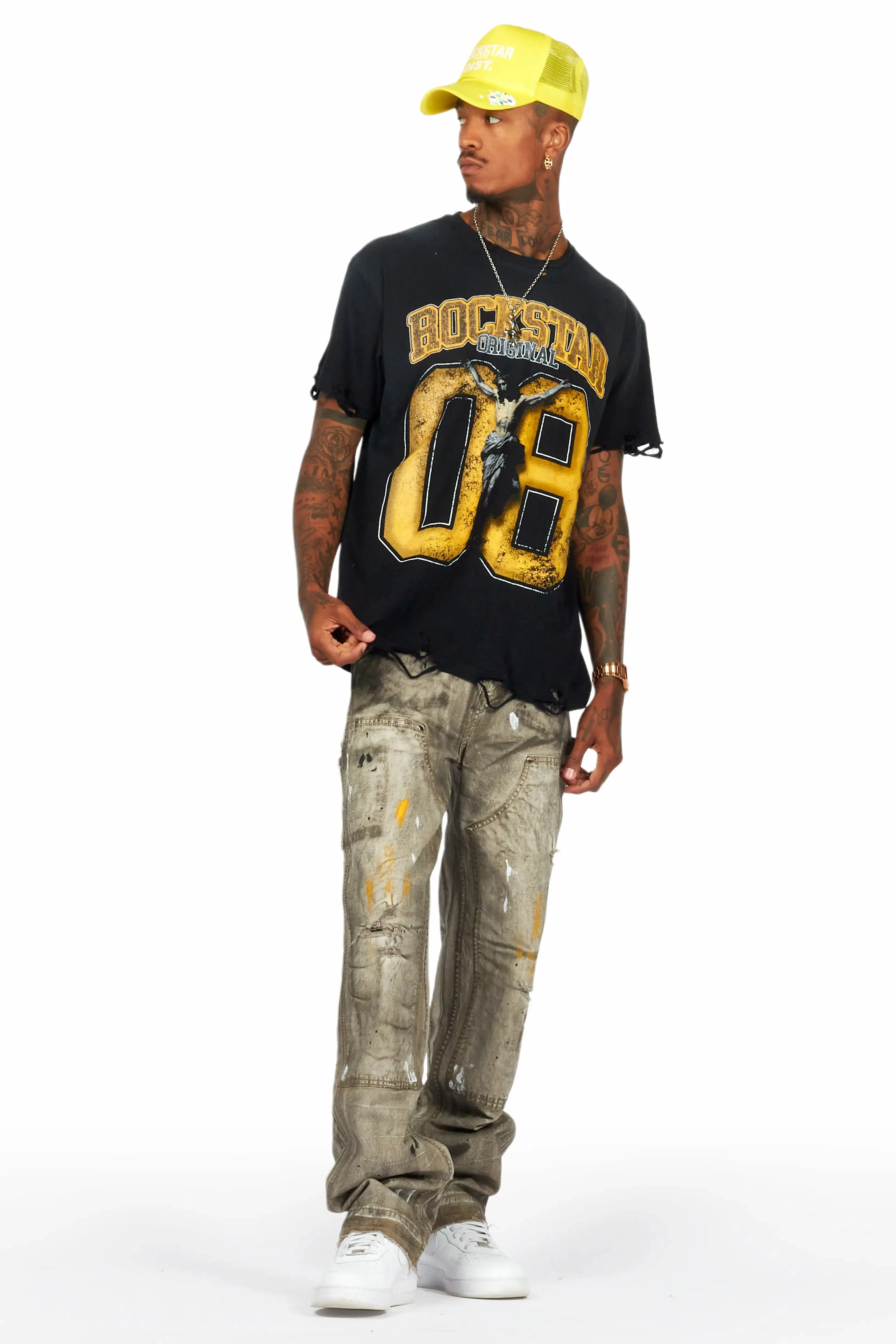 Akim Dirty Wash Baggy Fit Jean