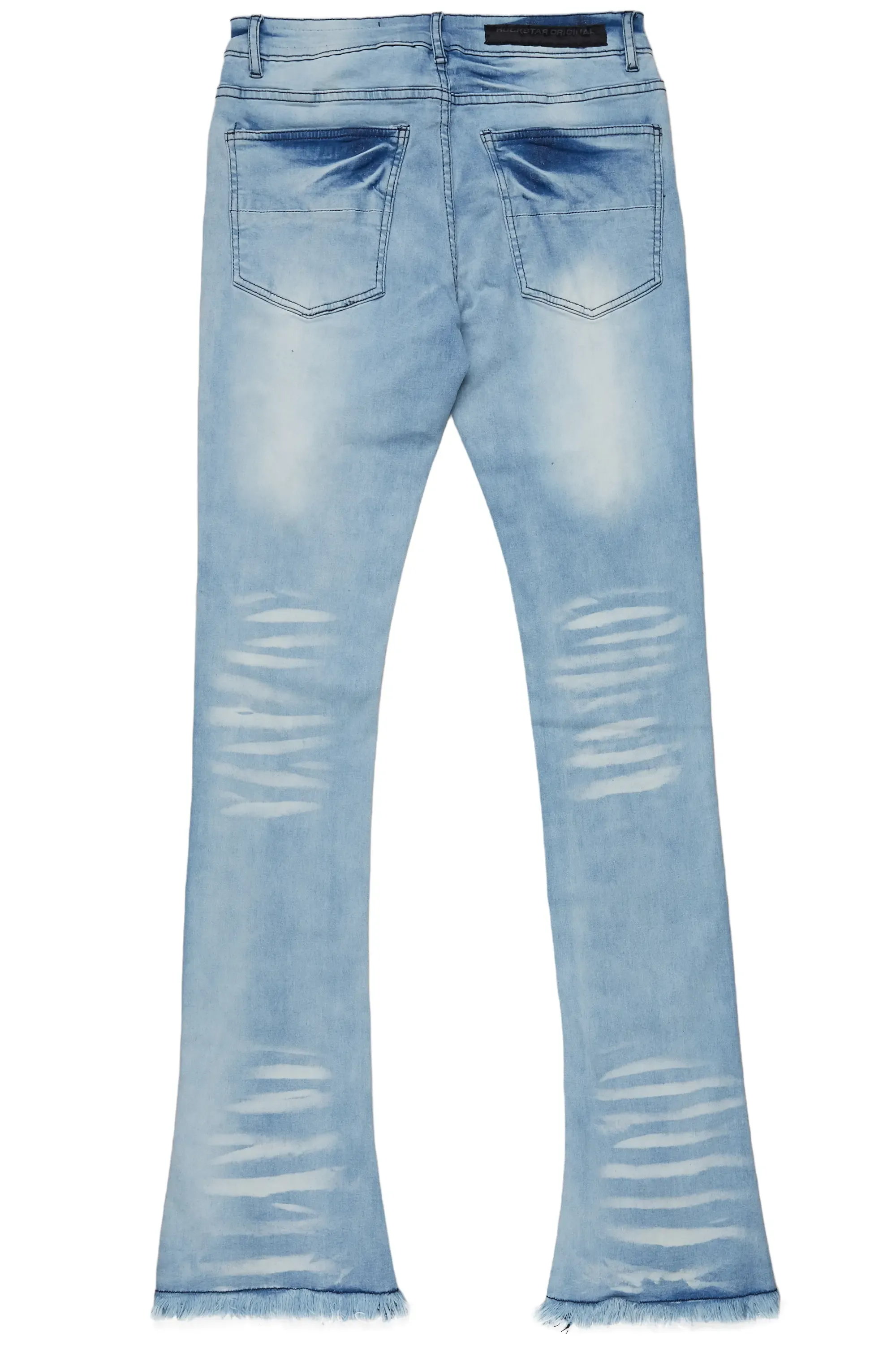 Alvar Blue Painter Stacked Flare Jean