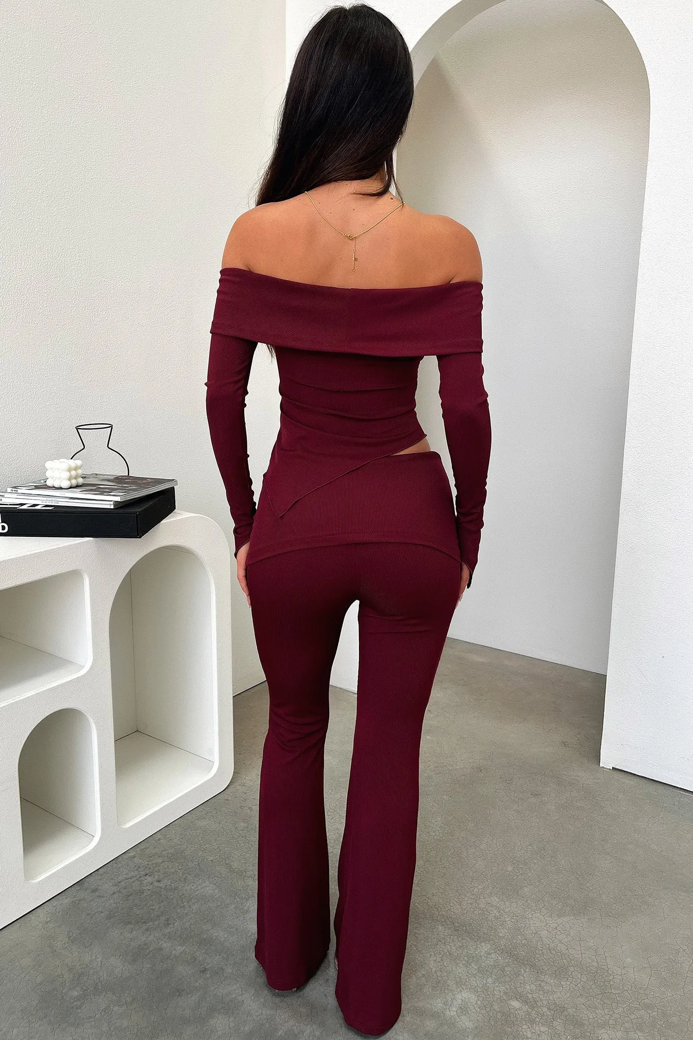 Aniston Pants - Burgundy