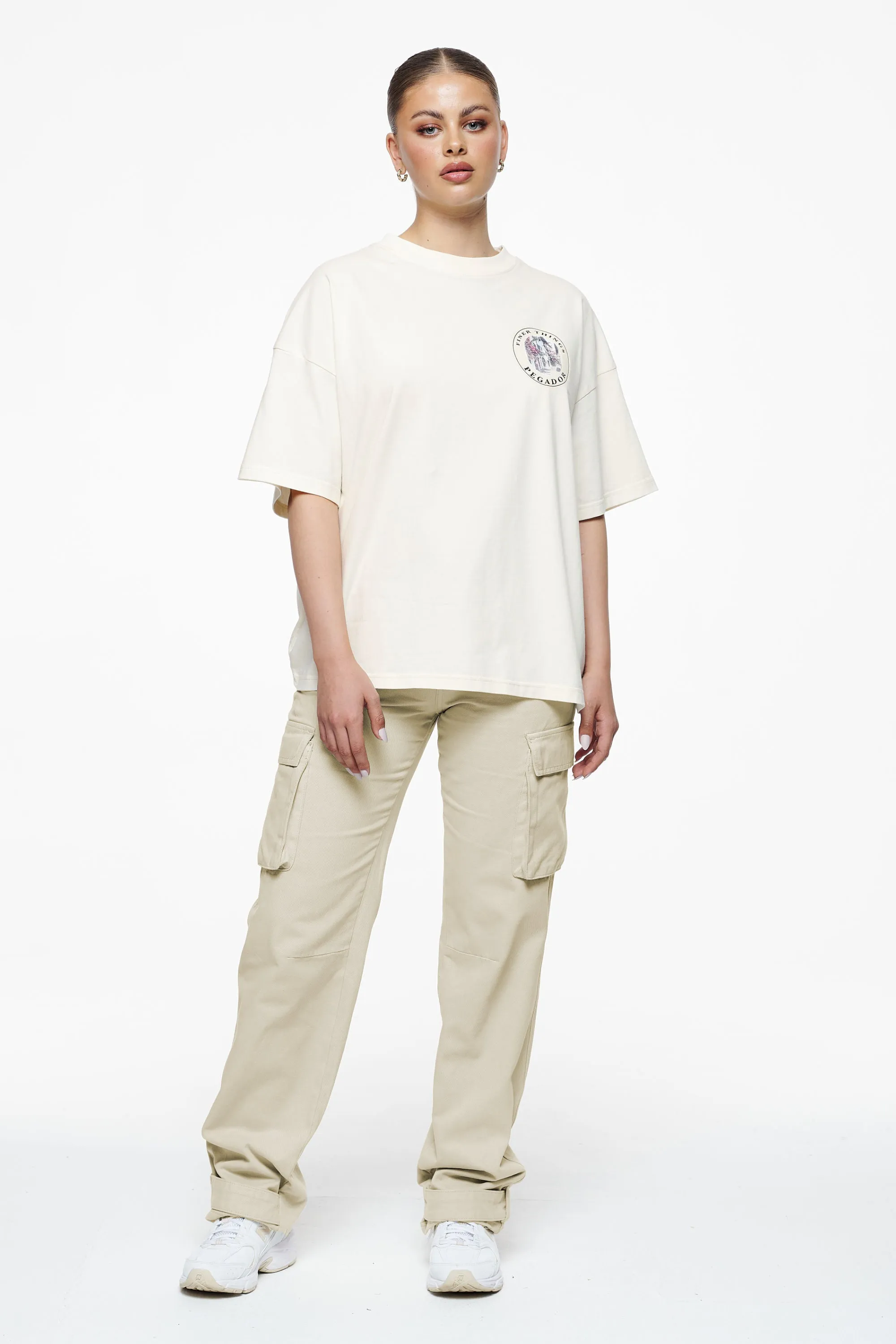 Arlia Wide Cargo Pants Espresso