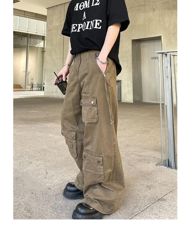 Asymmetric Pocket Cargo Pants