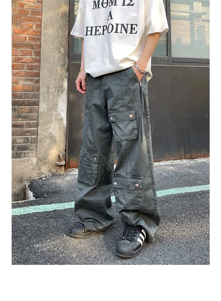 Asymmetric Pocket Cargo Pants