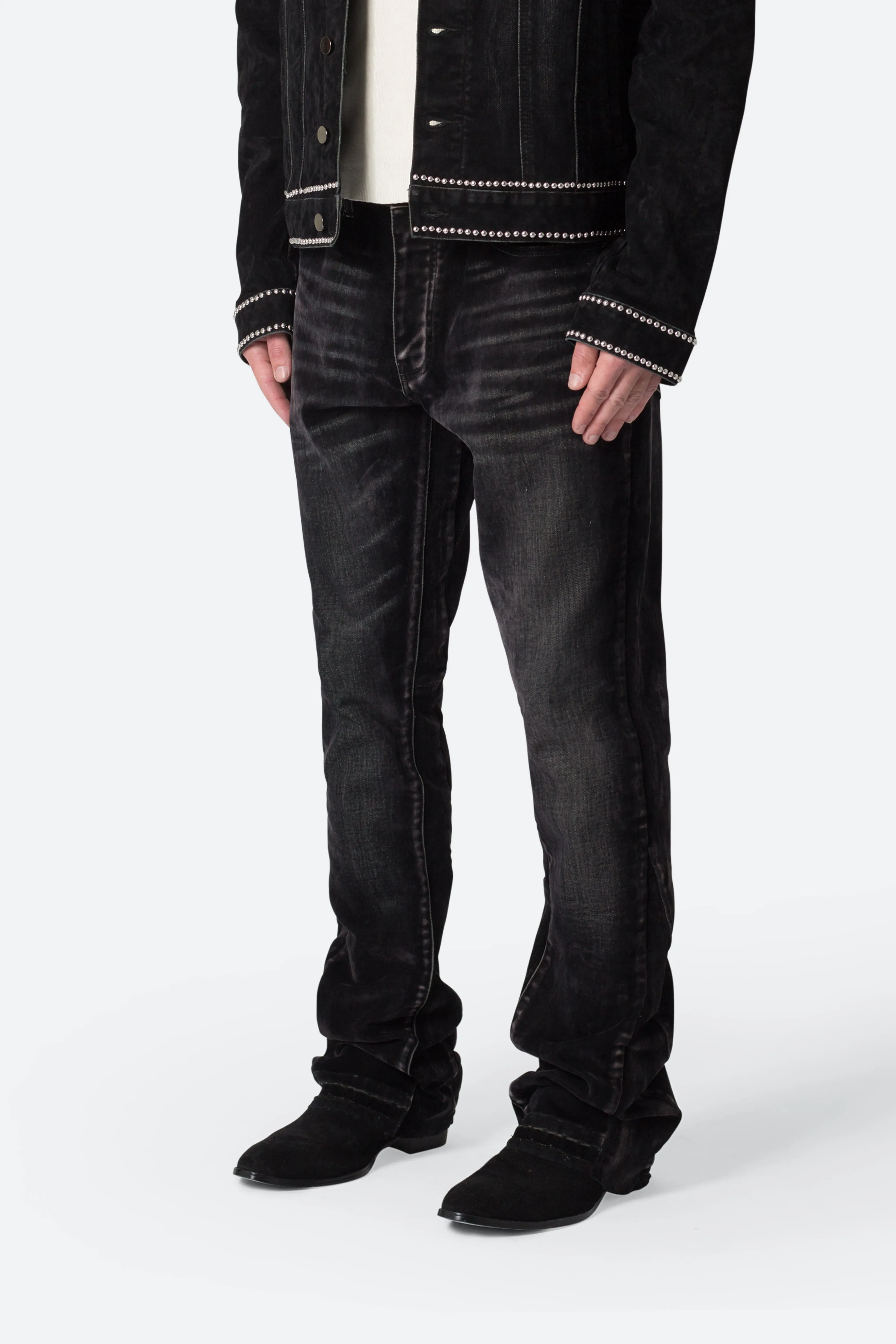 B576 Western Flare Denim - Black