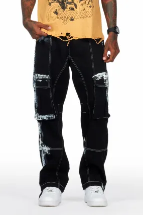 Baha Black Painter Baggy Cargo Pants