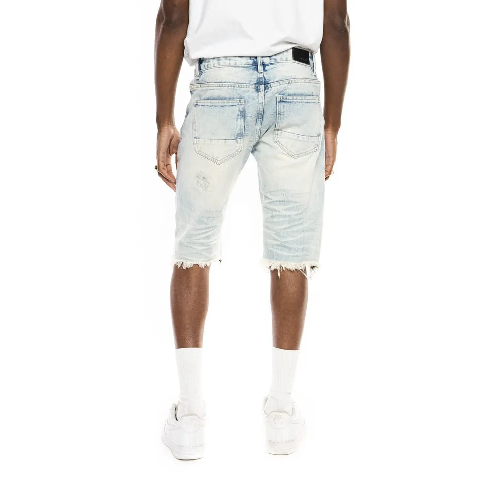 Basic Jean Shorts - Plaster Blue