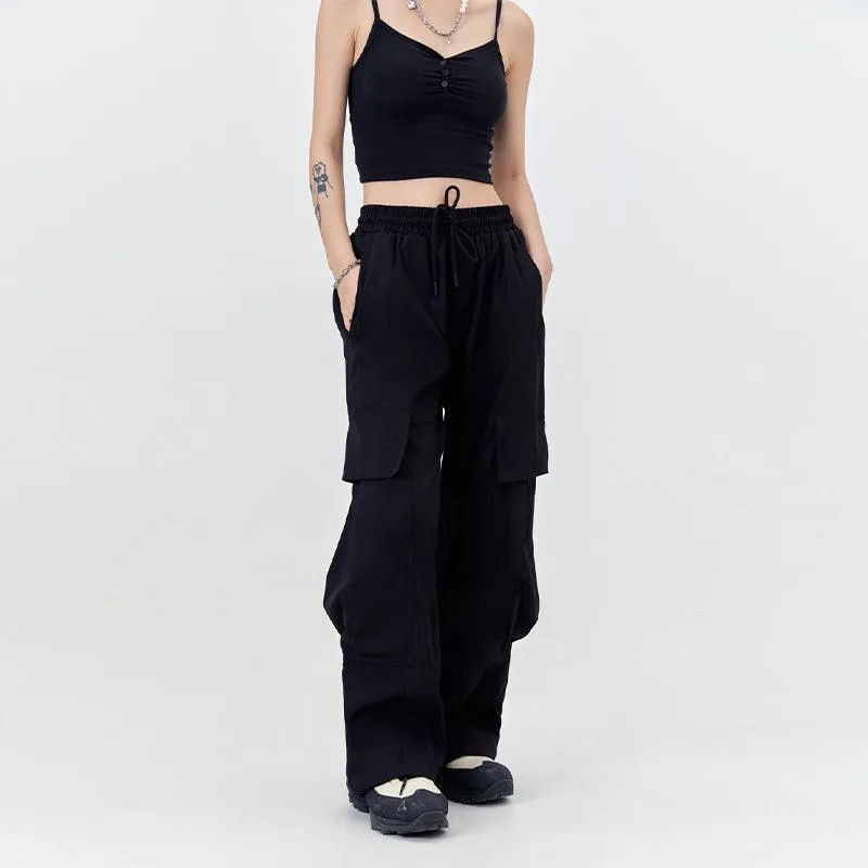 Big Flap Pocket Drawstring Cargo Pants