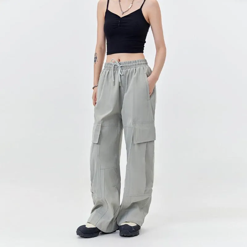 Big Flap Pocket Drawstring Cargo Pants