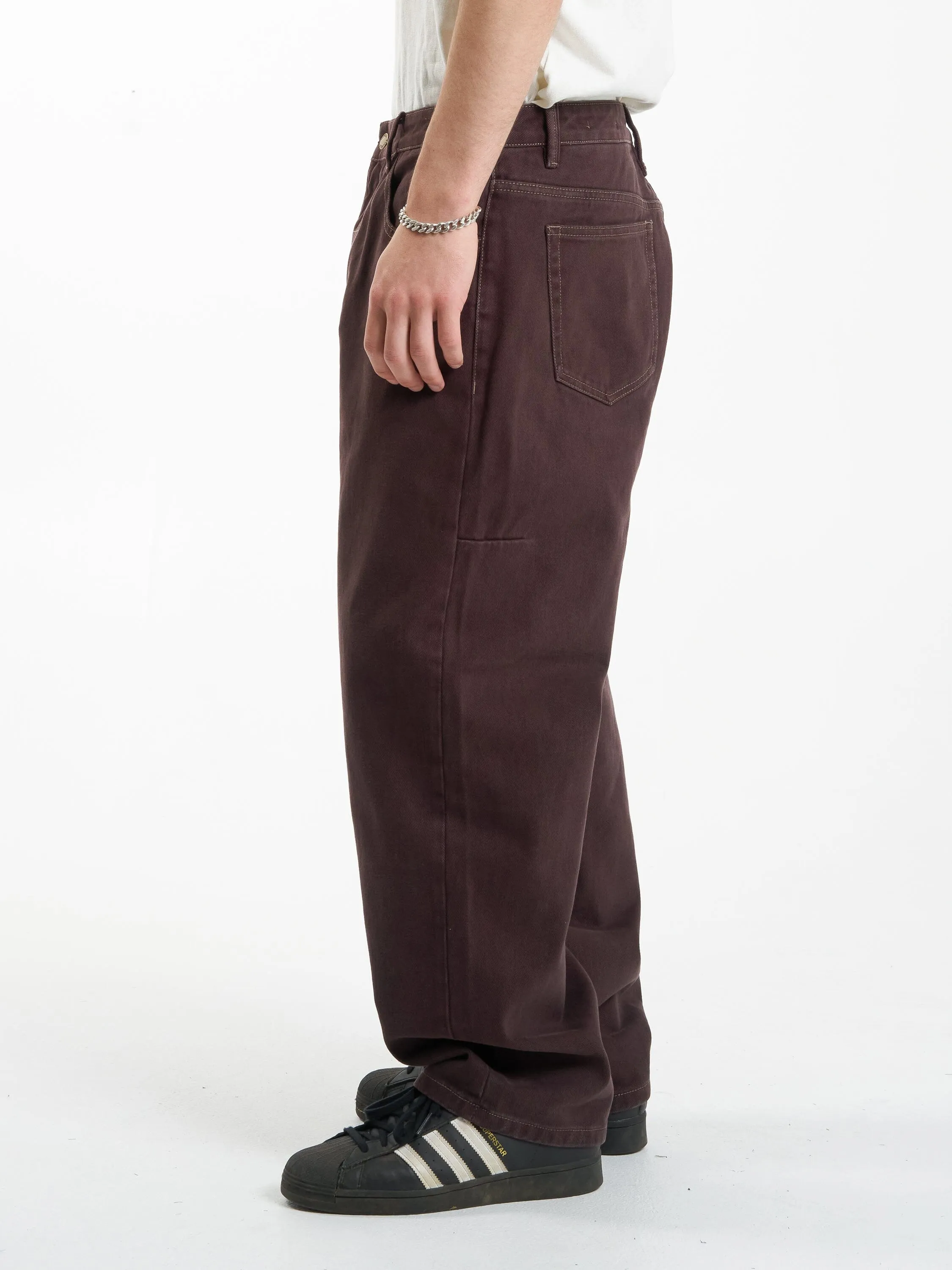 Big Slacker Denim Jean - Chocolate Plum