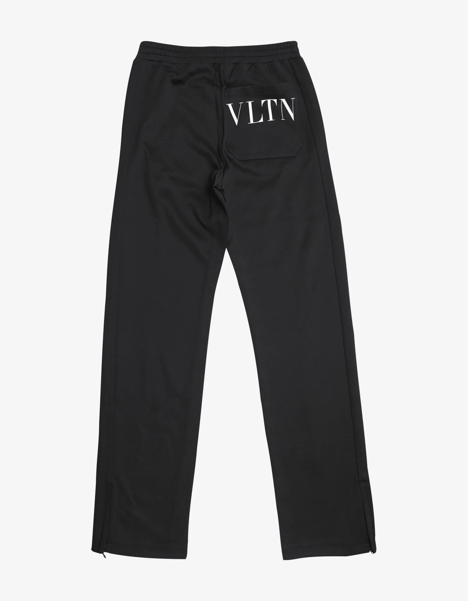 Black Nylon Blend VLTN Sweat Pants