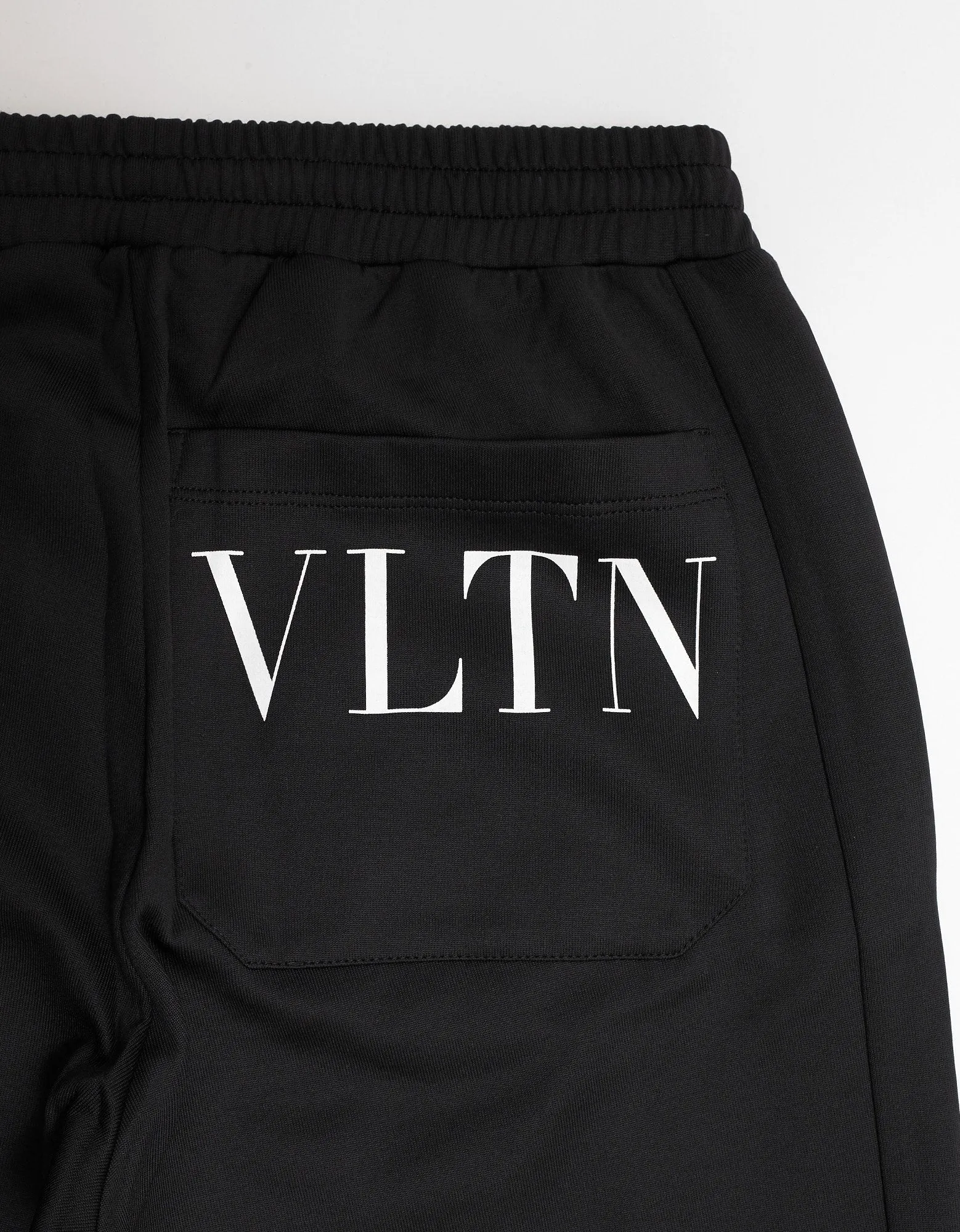 Black Nylon Blend VLTN Sweat Pants