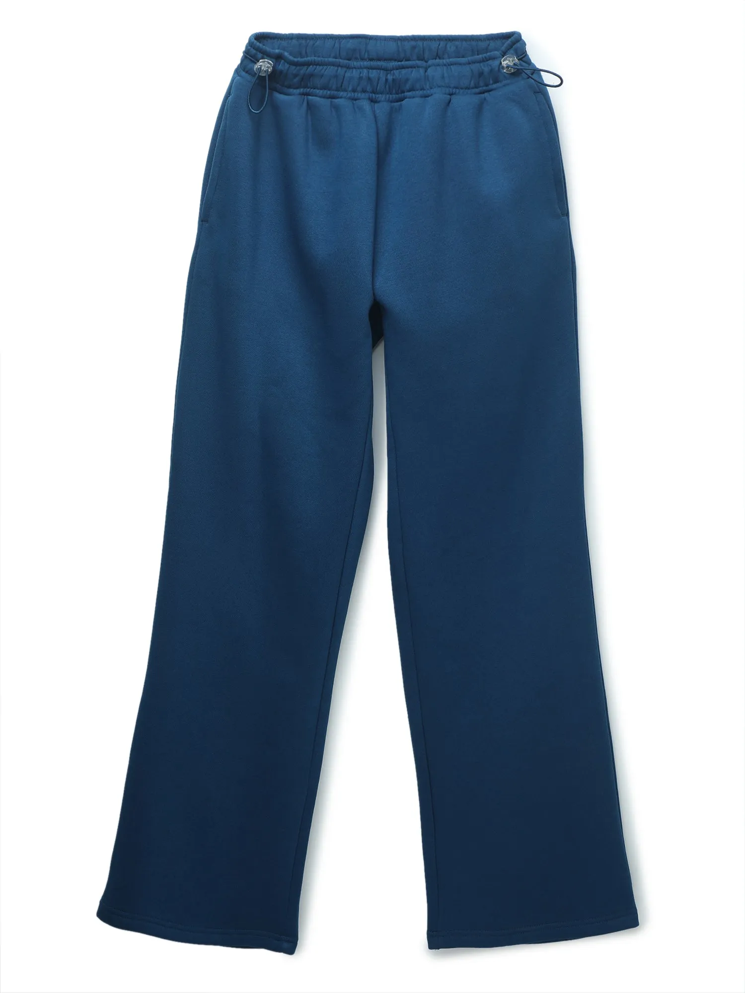 Blue Relaxed Wide Leg Pants