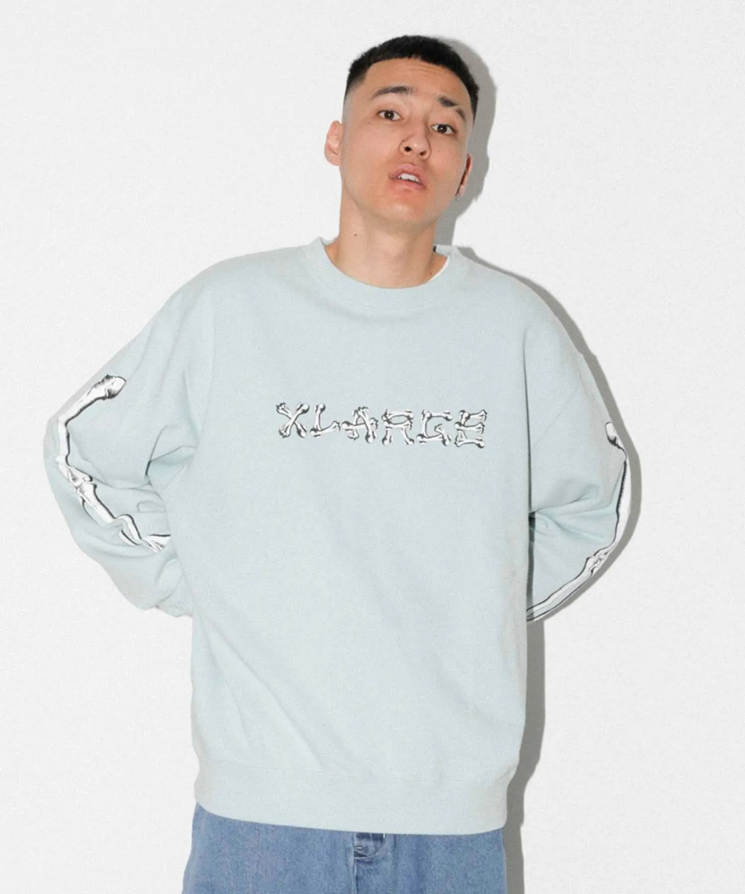 BONE LOGO CREWNECK SWEAT