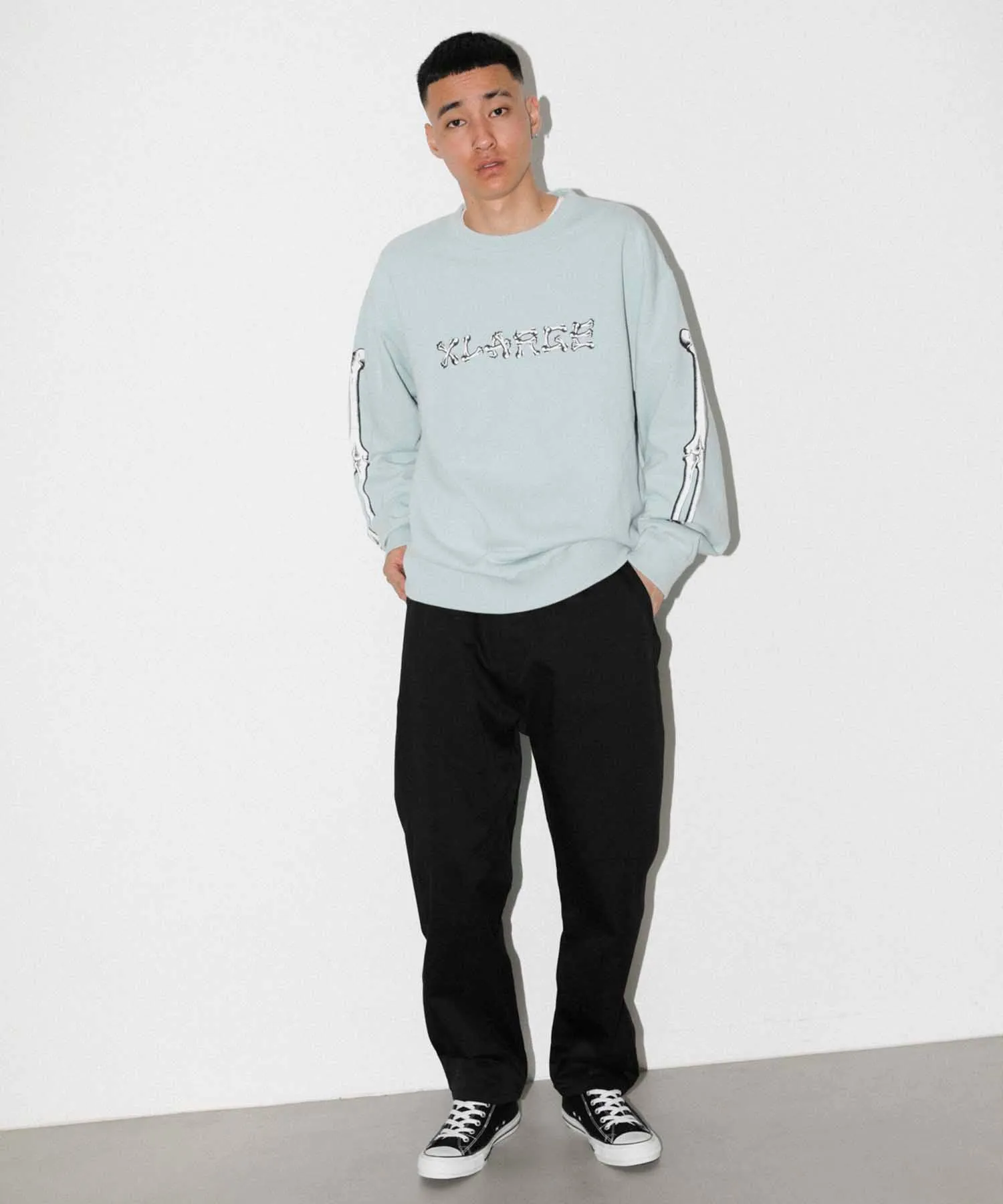 BONE LOGO CREWNECK SWEAT