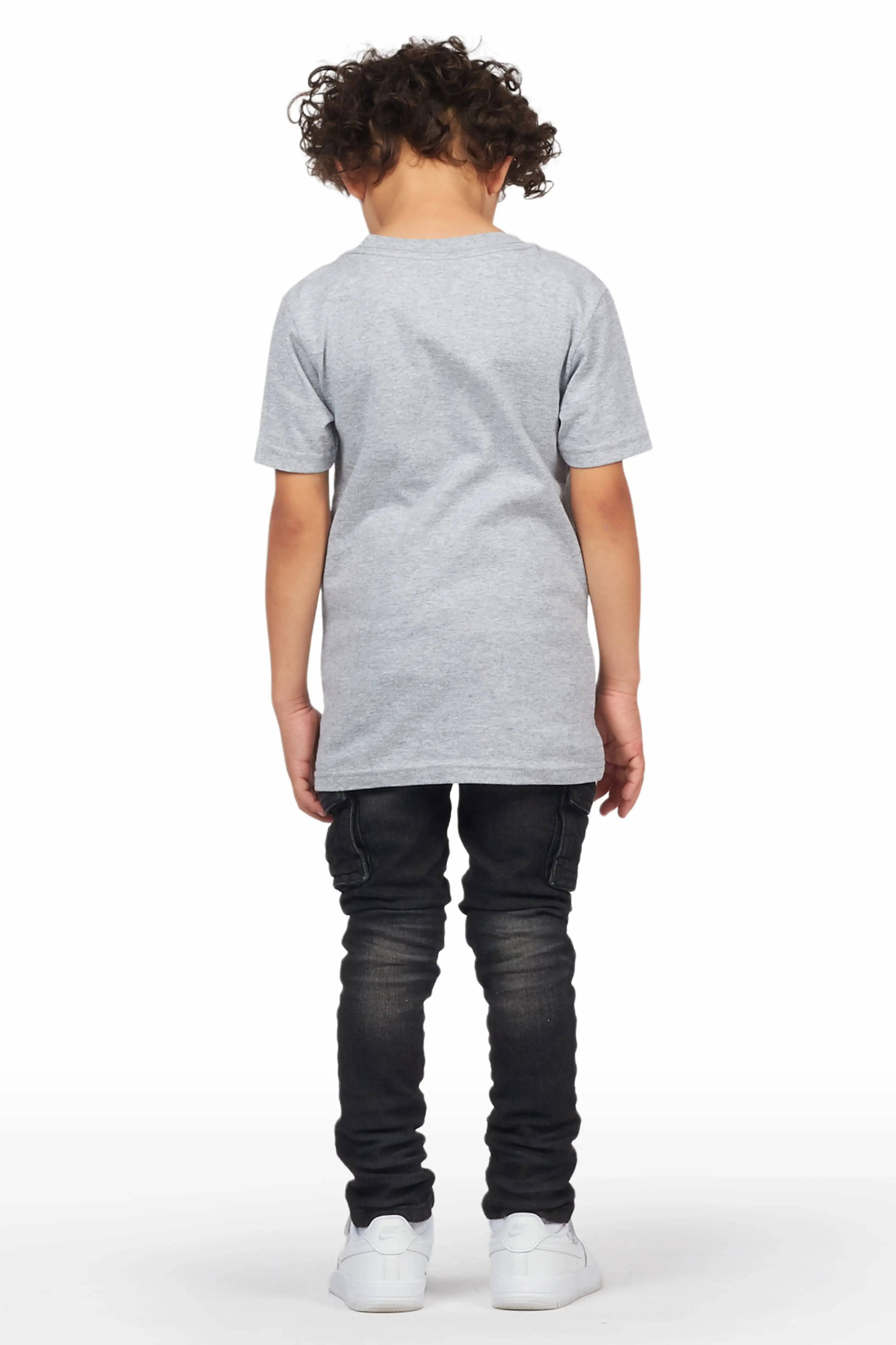 Boys Faiz Grey T-Shirt/Cargo Jean Set