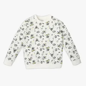 Boy's Regular Fit Printed Sweat Tees