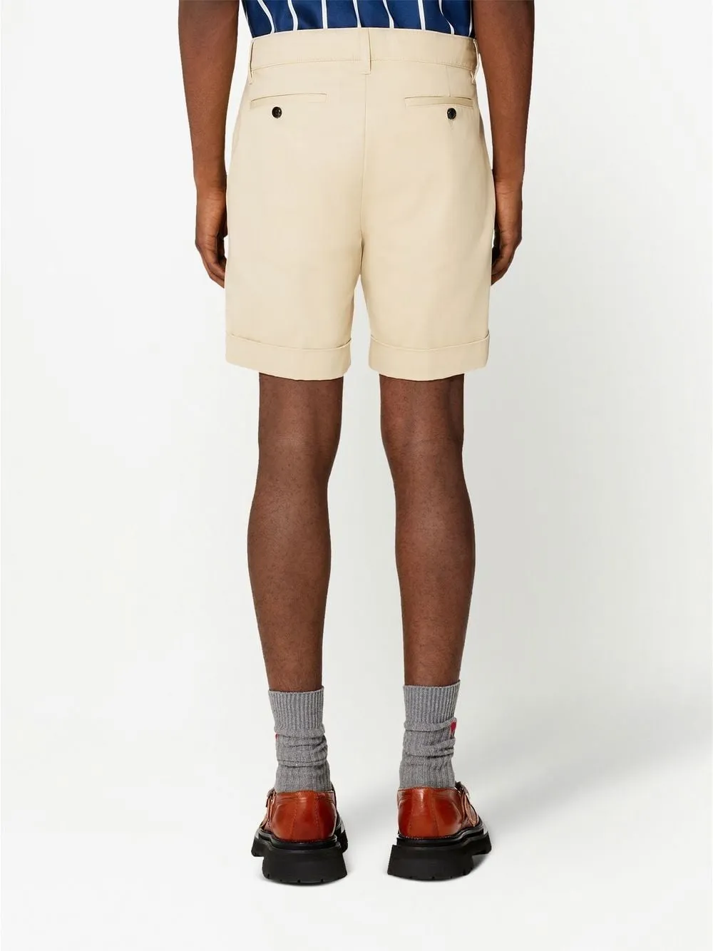 Buttoned Chino Shorts