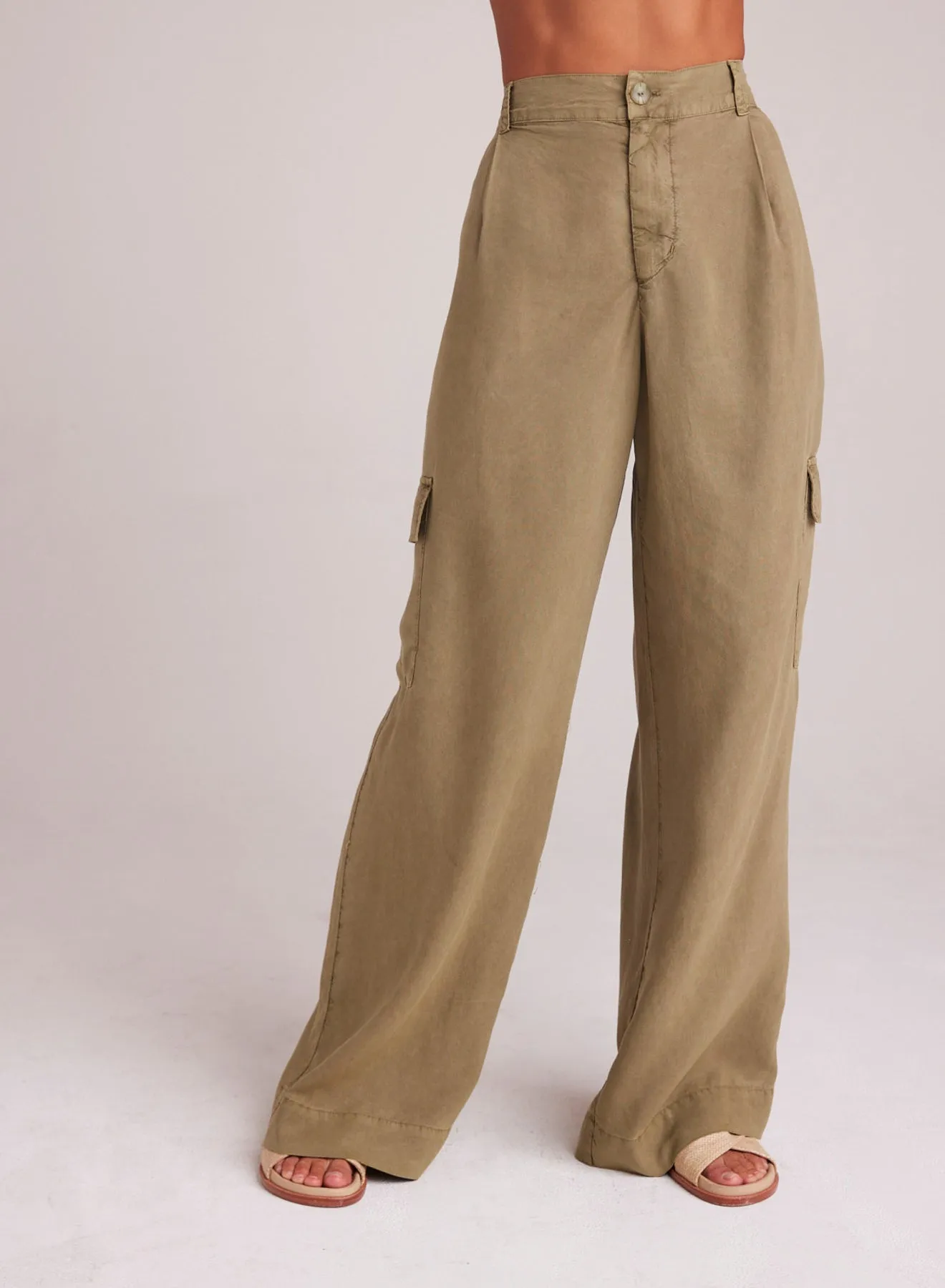 Cargo Wide Leg - French Olive