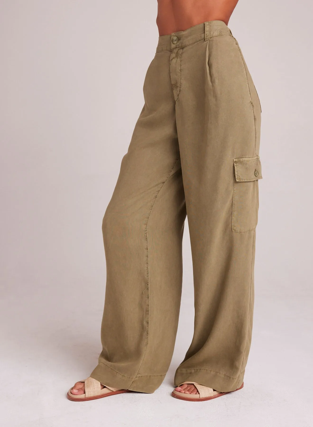 Cargo Wide Leg - French Olive