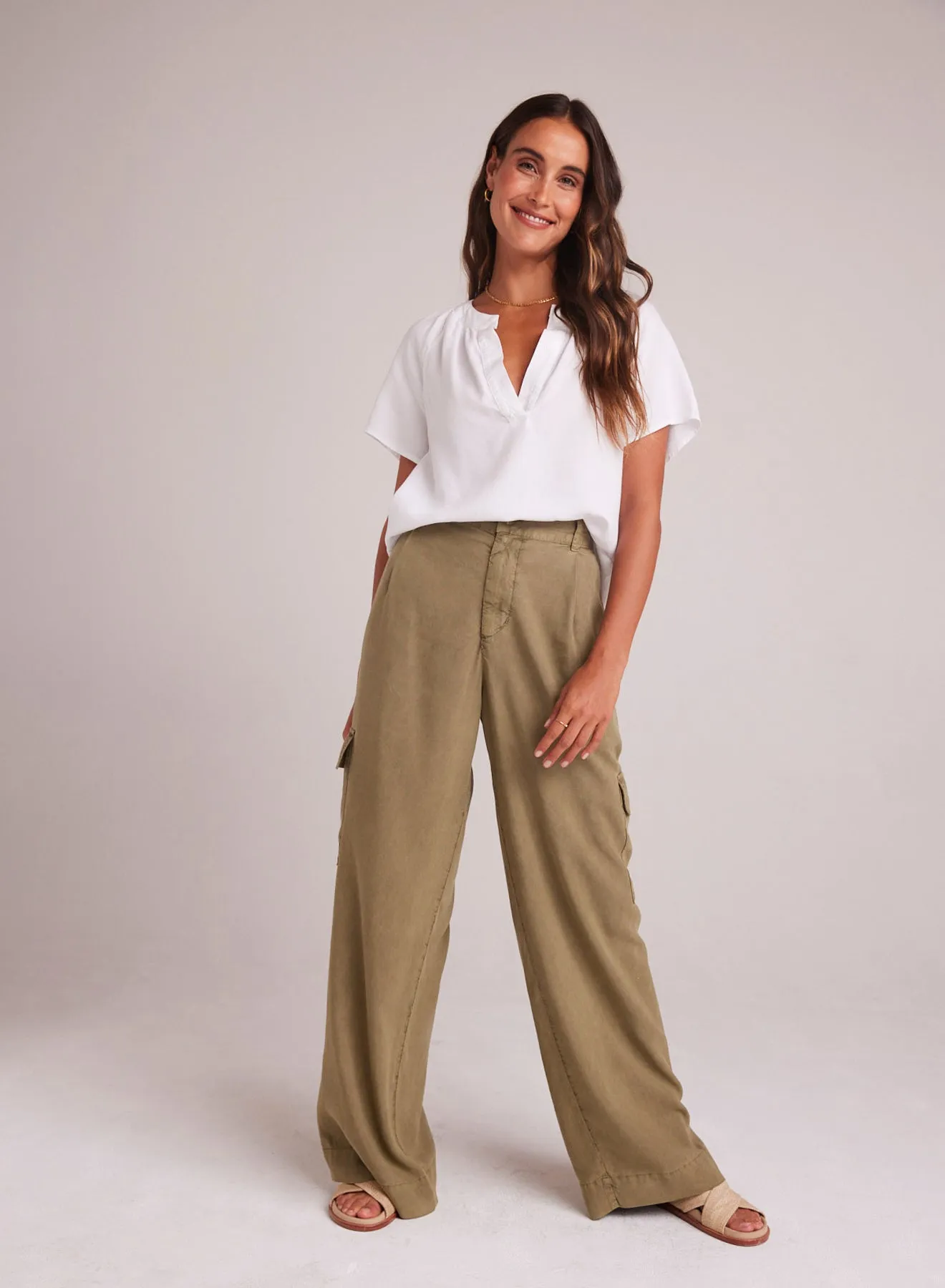 Cargo Wide Leg - French Olive