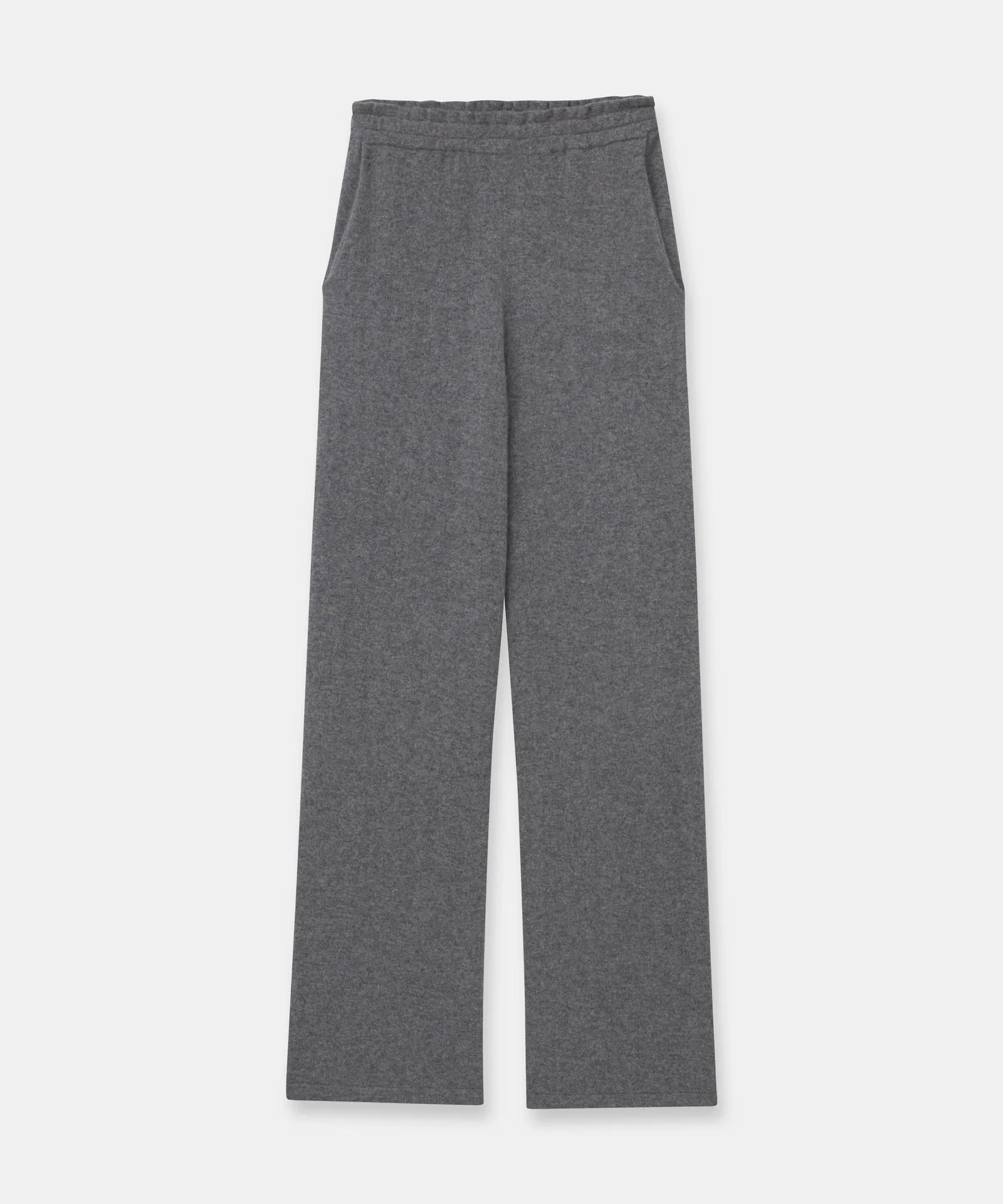 Cashmere Paperbag Wide Leg Pants