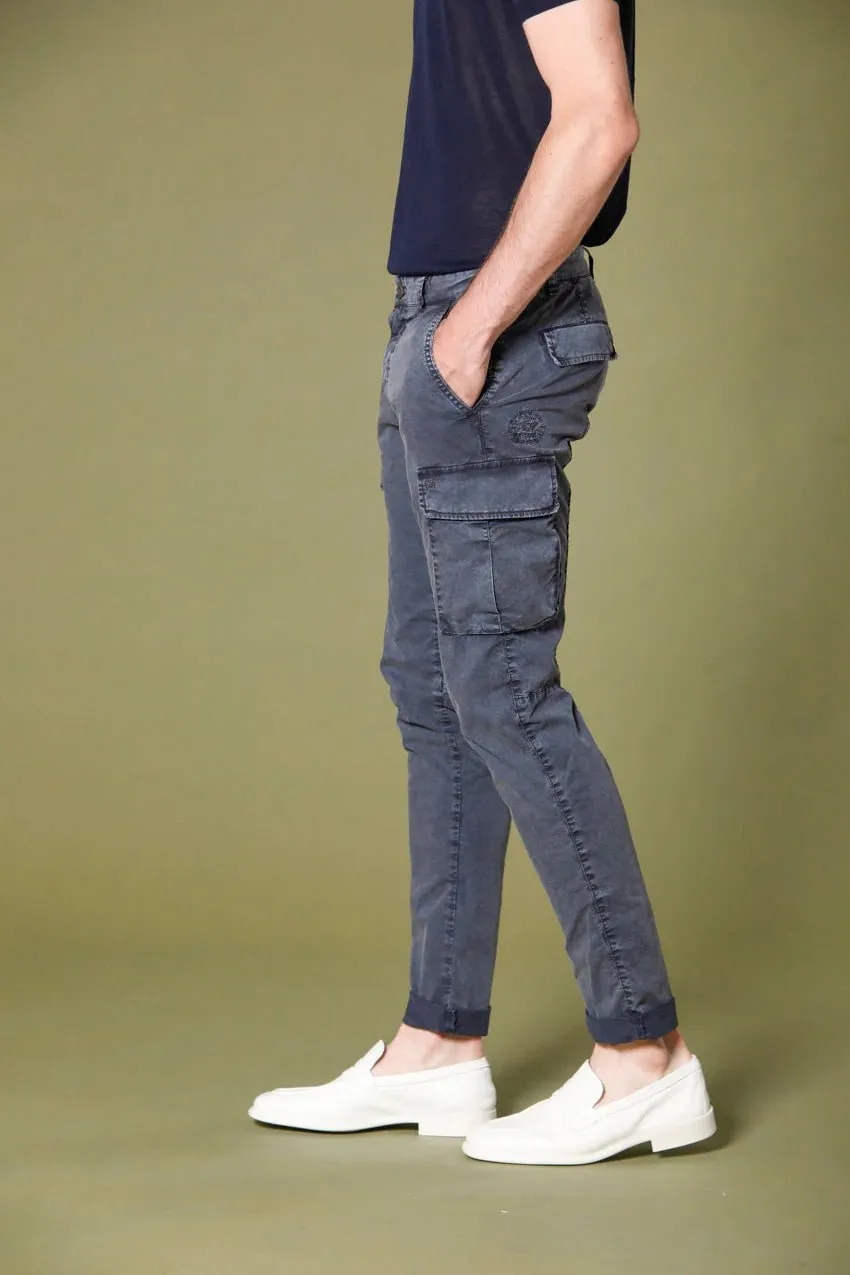 Chile men's cargo pants in stretch twill icon washing extra slim