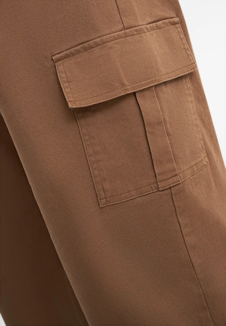 Chloe Wide Leg Pocket Cargo Pants