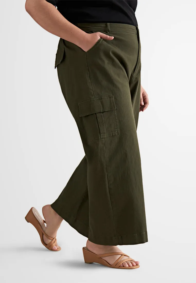 Chloe Wide Leg Pocket Cargo Pants