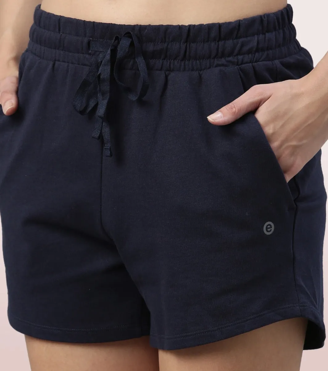 Comfy Shorts | Terry Shorts With Adjustable Waistband & Pockets