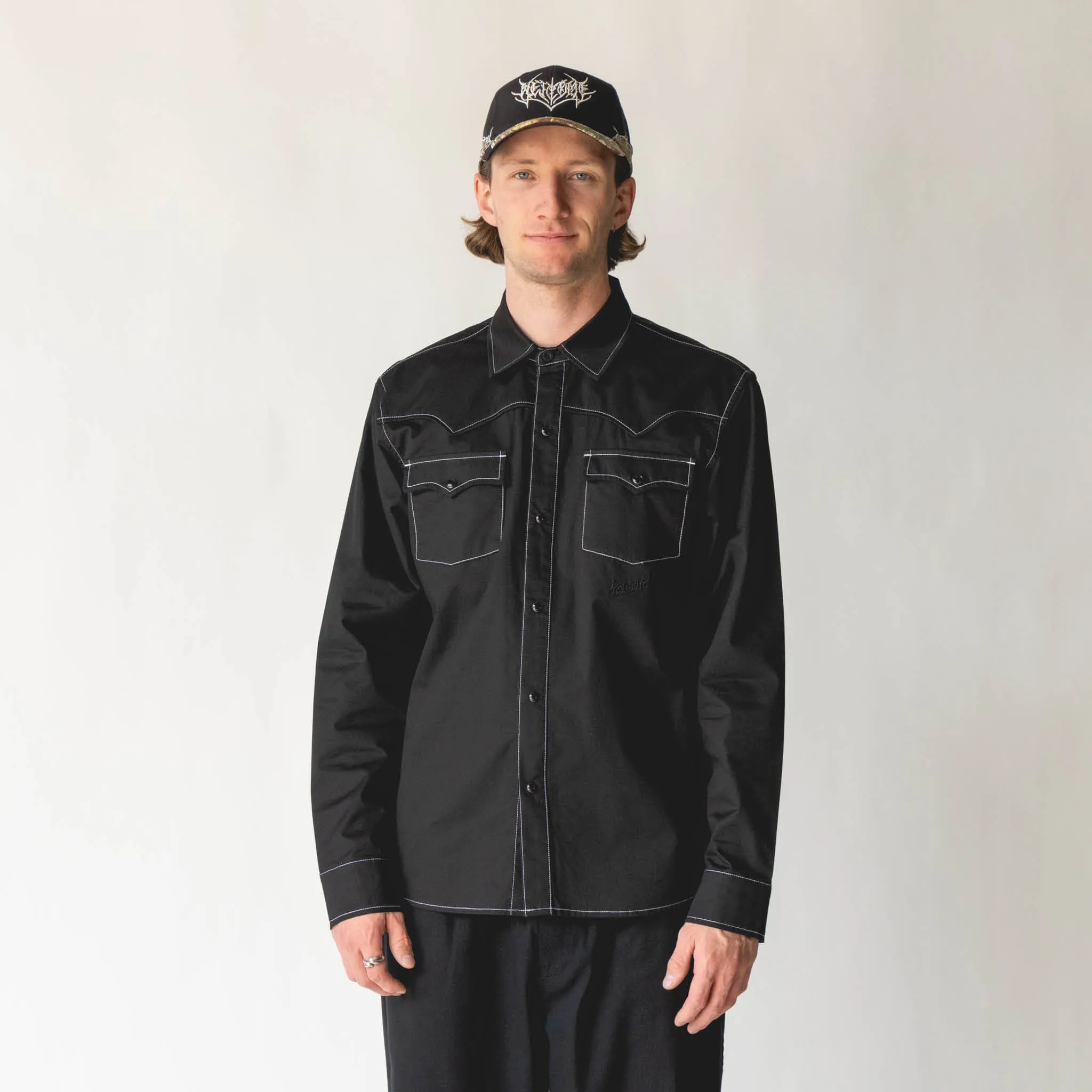 Desperado Twill Western Shirt - Black