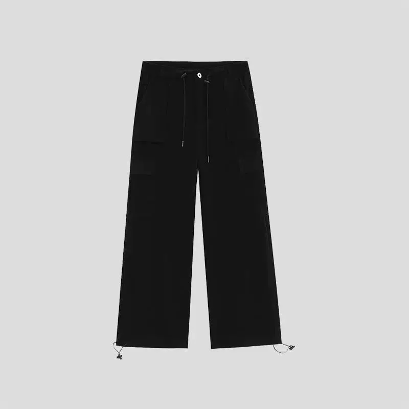 Drawstring Corduroy Cargo Pants