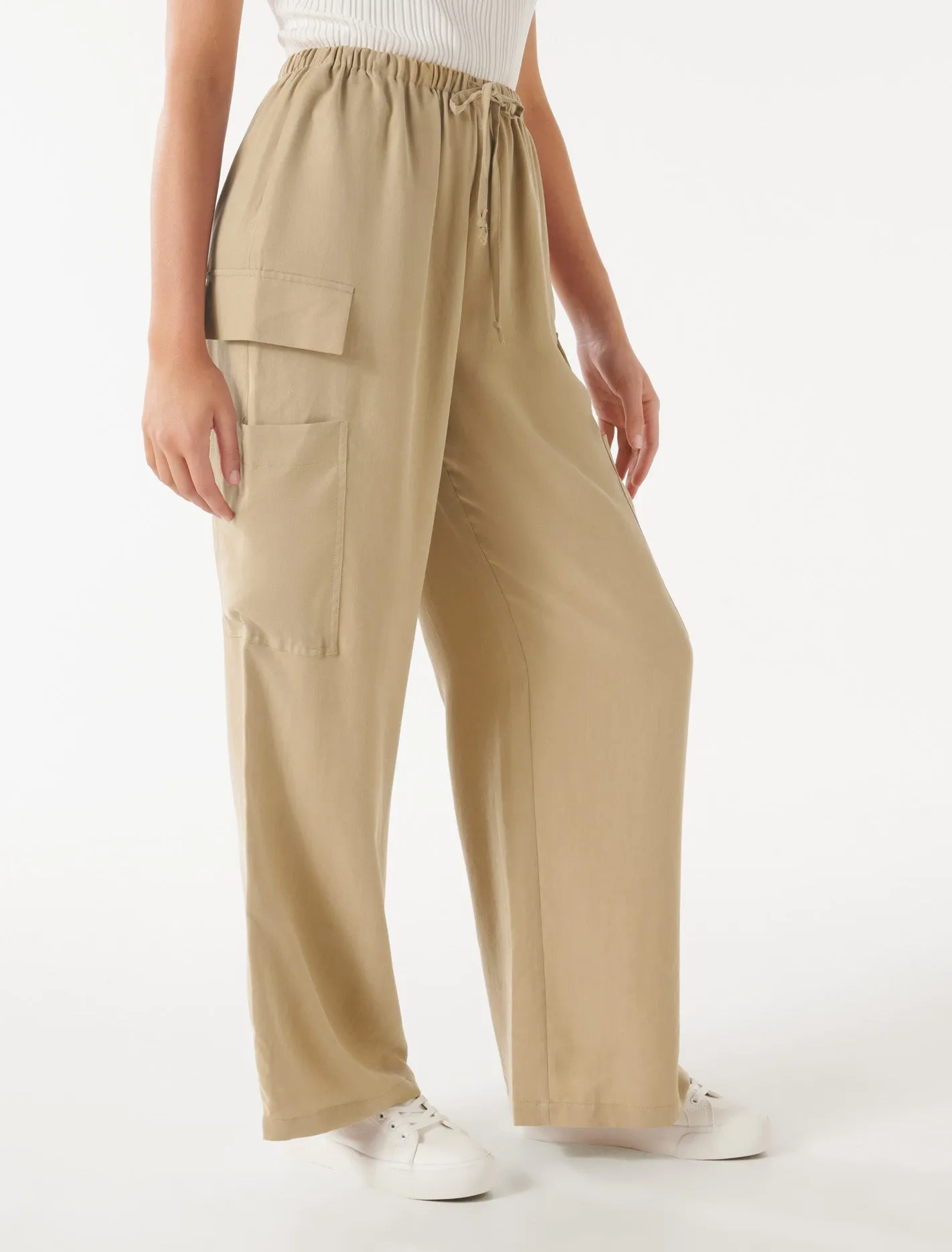 Elsie Elastic Waist Cargo Pants