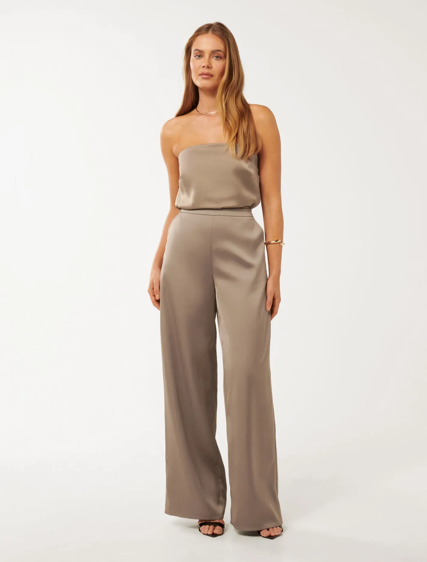 Emila Satin Wide Leg Pants