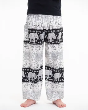 Floral Elephant Tall Harem Pants in Black