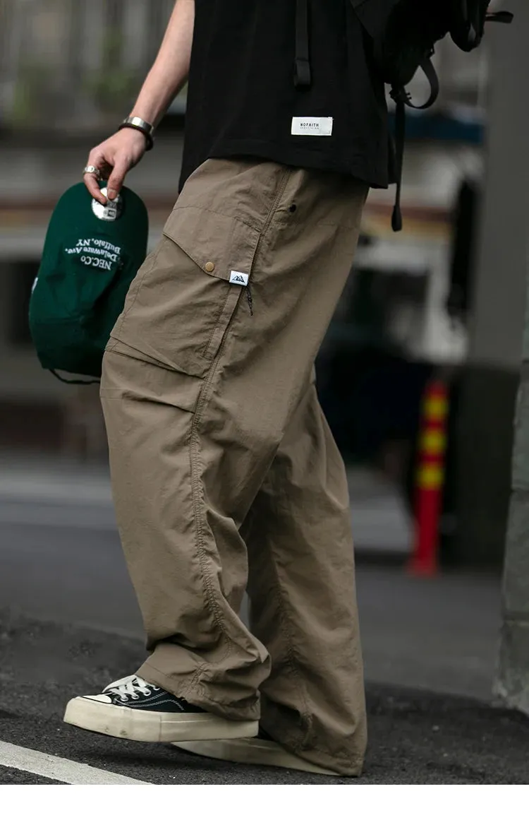 Functional Ripstop Wide Cargo Pants