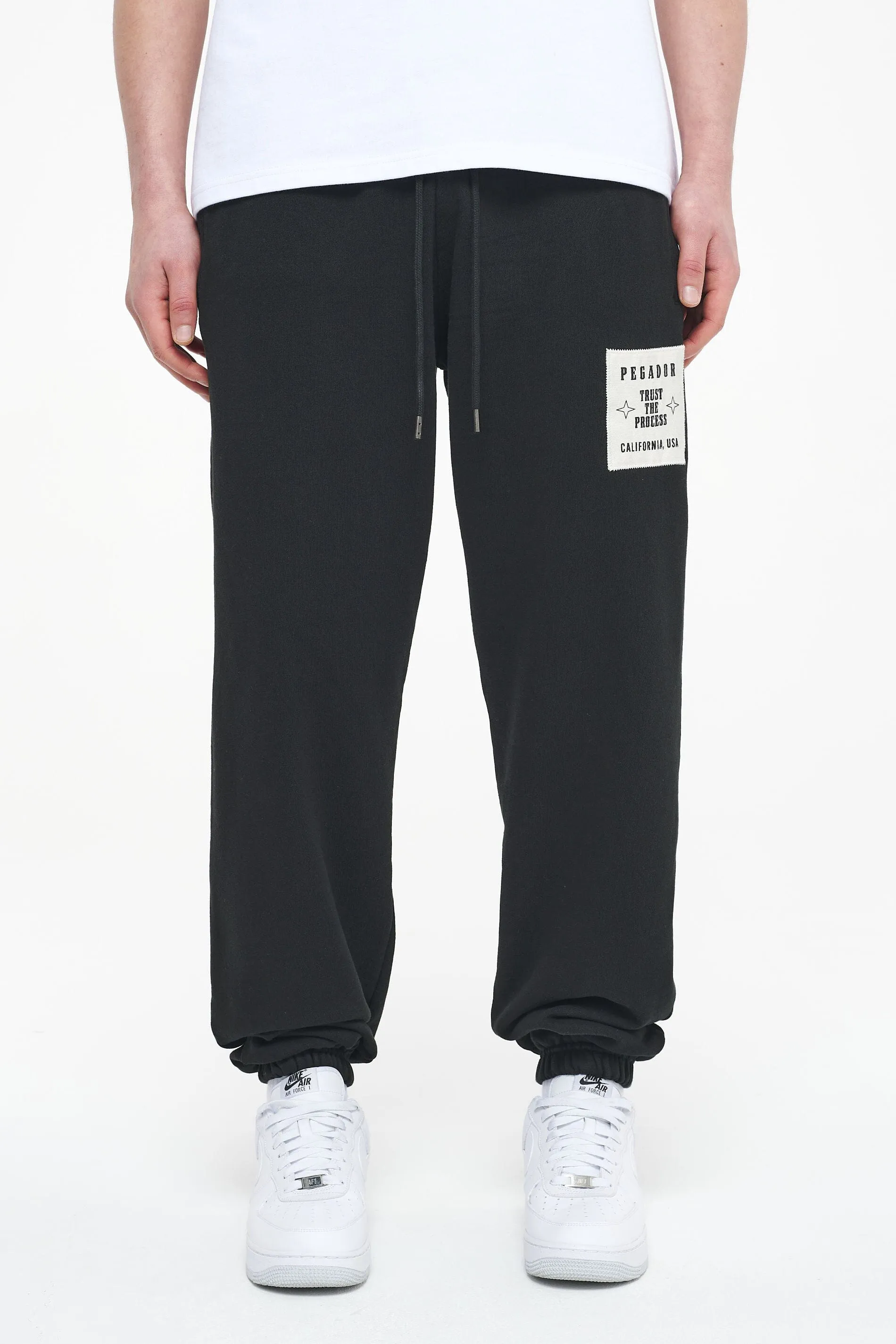 Galt Heavy Sweat Pants Vintage Washed Black Ink