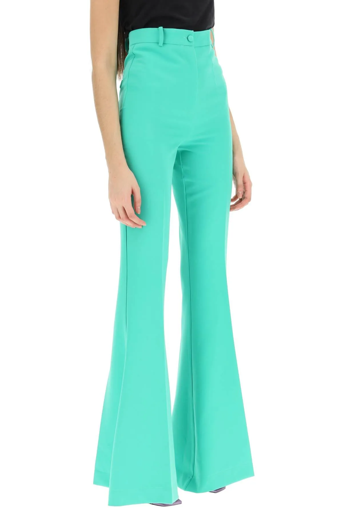 Hebe studio 'bianca' trousers in neo-crepe