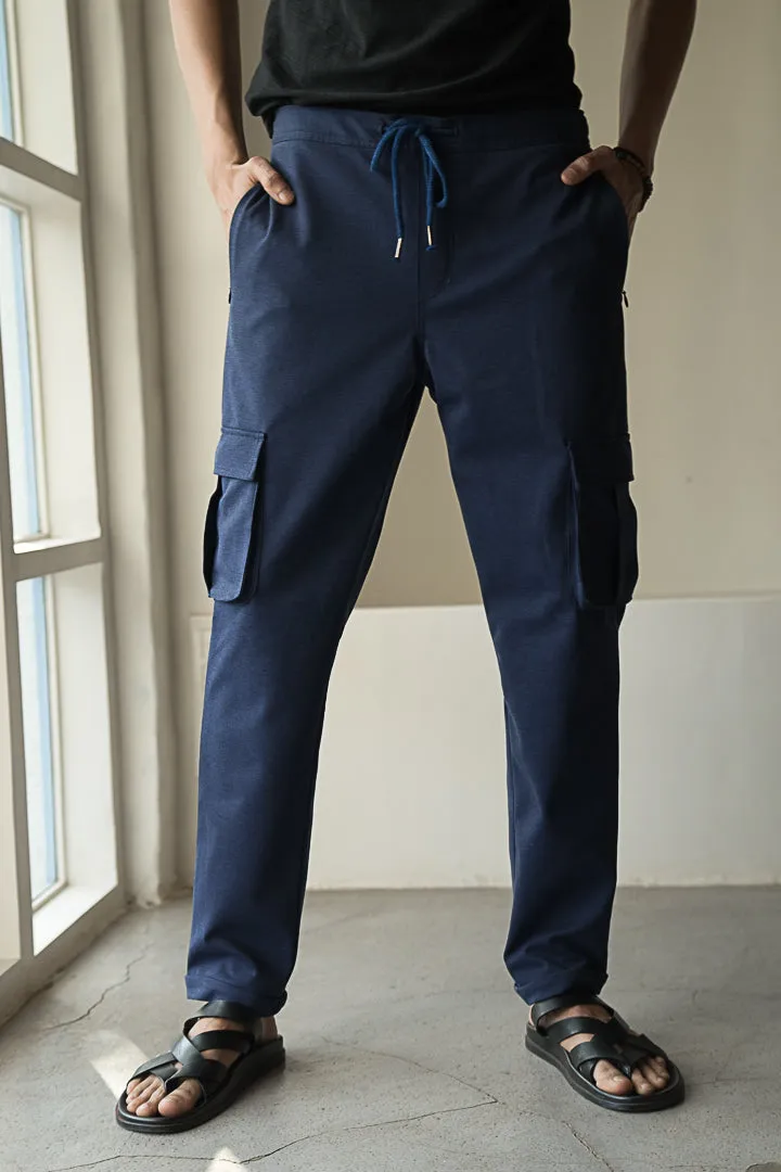 Insignia Blue Power-Stretch Cargo Pants