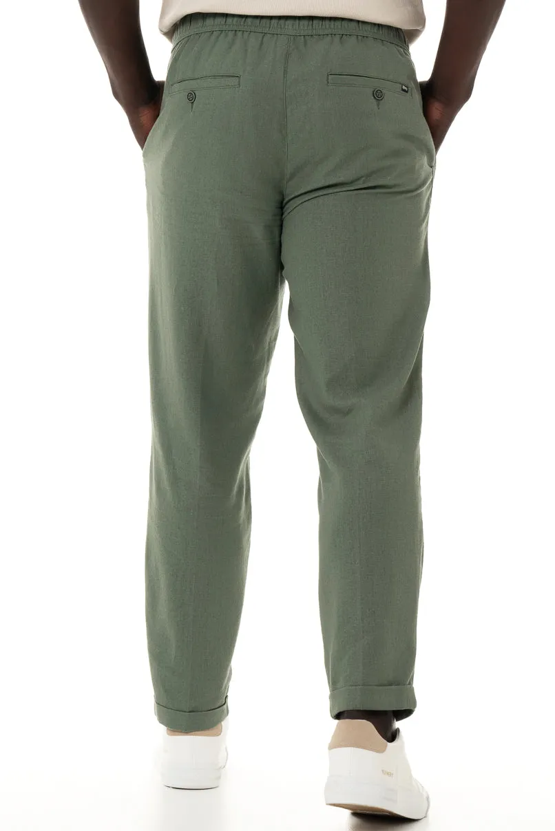 Linen Pants _ 150355 _ Fatigue