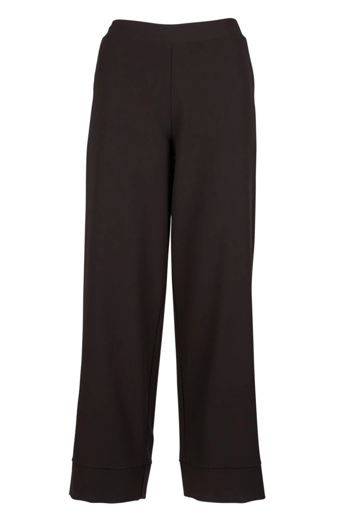 M Made in Italy - Women's Wide Leg Pants with Elastic Waistband