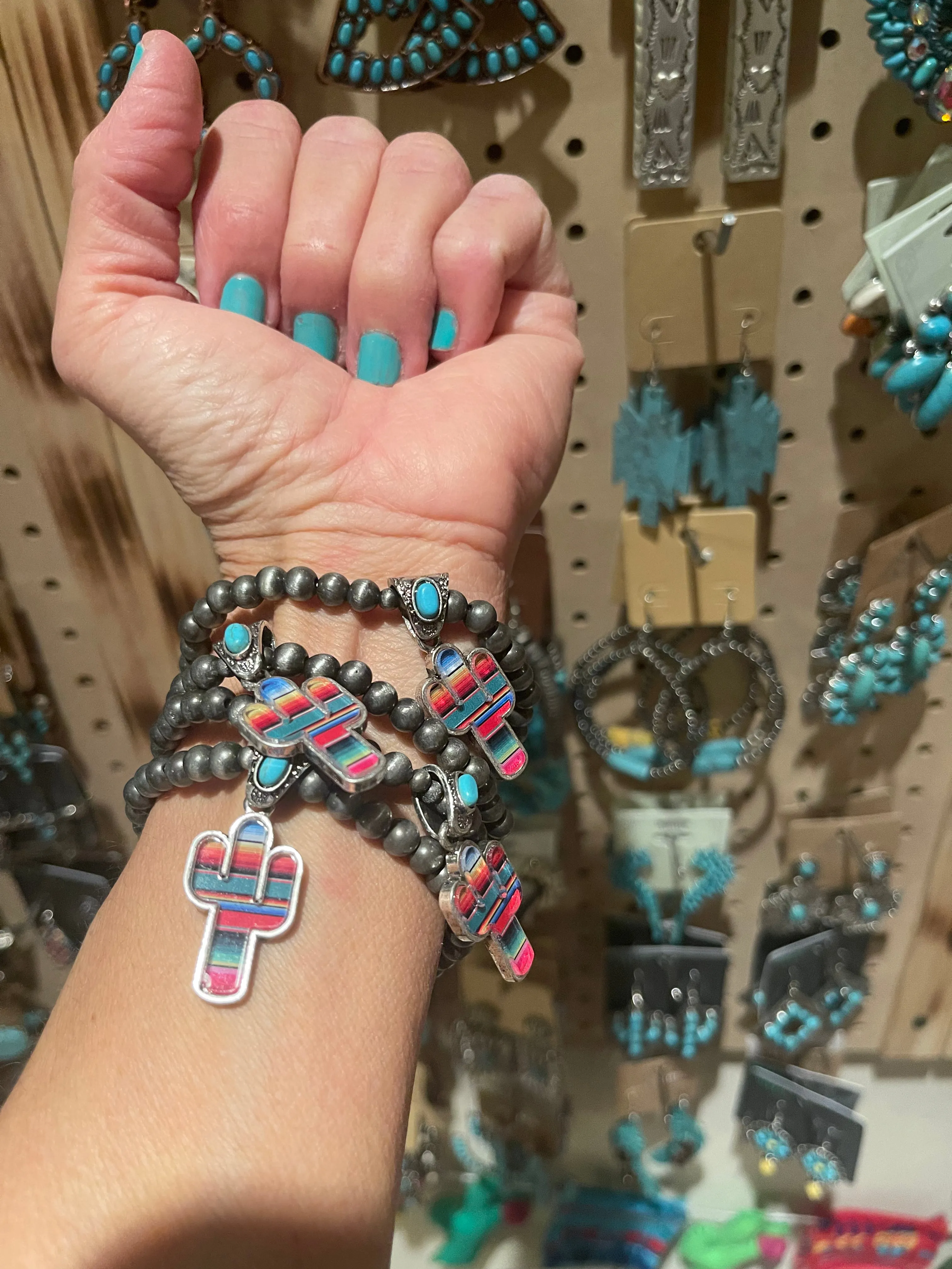 Navajo pearl cactus WESTERN BRACELET