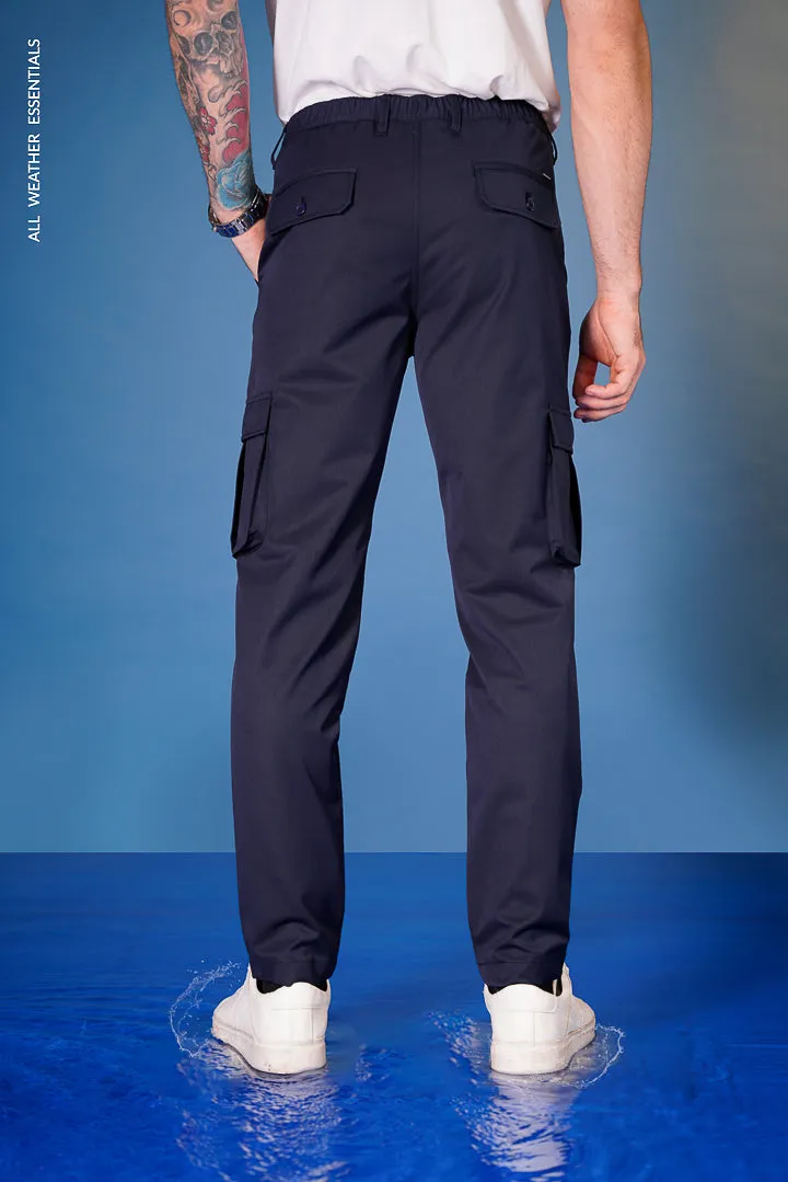 Navy All Weather Cargo Stretch Pants