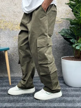 Olive Green Unisex Cargo Pants