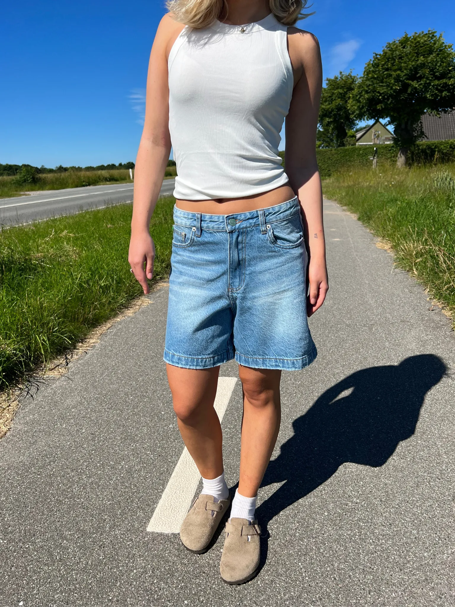 OLIVIA SHORTS - BLUE