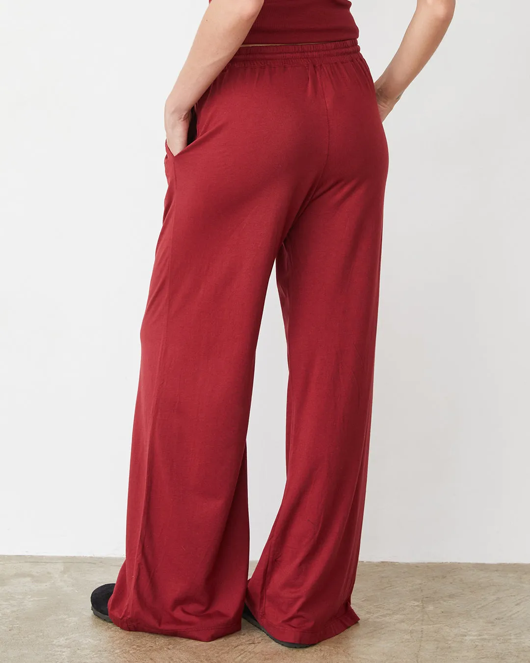 Organic Jersey Wide Leg Pant